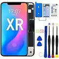 SIMDOG for iPhone XR Screen Replacement Kit (6.1 inch) - 3D Touch Screen Repair kit - Digitizer Display Glass Replacement with Waterproof Adhesive, Tools, Instruction(Model A1984, A2105, A2106, A2108)