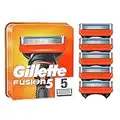 Gillette Fusion 5 Cuchillas de Afeitar Hombre, Paquete de 5 Cuchillas de Recambio (el embalaje puede variar)