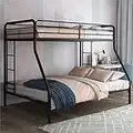 DHP Dusty Twin Over Full Metal Bunk Bed, Black