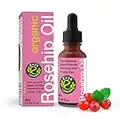 Organic Rosehip Oil for Face,Hair, Nails, and Body 30ml, Cold Pressed 100% Pure Organic Rosehip Seed Oil, Hydrating Nourishing & Moisturising for Skin-Suitable for all skin types.