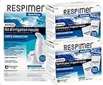 RESPIMER NETIFLOW KIT D IRRIGATION NASALE + 2 RECHARGES de 30 SACHETS POUR IRRIGATION NASALE