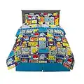 Franco Kids Bedding Super Soft Comforter and Sheet Set with Sham, 7 Piece Full Size, Pokemon