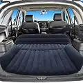 Sibosen Inflatable Car Air Mattress Back Seat, SUV Air Mattress Car Travel Bed with Air Pump Kit, Portable Car Mattress Fast Inflation Bed for Universal Car SUV Truck Home Camping Vacation (Black)