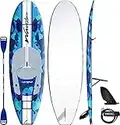 WAVESTORM 9ft6 SUP Kayak Hybrid Stand Up Paddleboard Foam Soft Top SUP for Adults and Kids of All Levels of Paddling Kayak,Blue