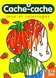 Cache-cache: Jeux et coloriages (grenouille) 2/4 ans