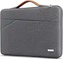 TECOOL 14 Pouces Housse Ordinateur Portable, Pochette PC Portable Antichoc Étanche Sacoche pour 14 Pouces HP Lenovo Dell Acer ASUS Chromebook Notebook, 15 Pouces MacBook Air M2 2023, Gris Foncé