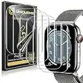 [6 Pack]UniqueMe Designed for Apple Watch Series 6/SE/5/4/SE 2022 44mm Screen Protector, [Upgrade Flexible Film] [Bubble Free] Soft HD TPU Clear Anti-Scratch Film for iWatch 44mm