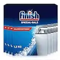 Finish Spezial-Salz – Spülmaschinensalz zum Schutz vor Kalkablagerungen und Wasserflecken – Multipack mit 8 x 1,2 kg