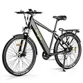 Eleglide T1 Electric Bicycle Mountain Bike, 27.5" Commute Trekking E-bike with 36V 12.5Ah Removable Li-Ion Battery, LCD Display, Shimano 7 Speed, Dual Disk Brake