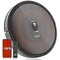 Uoni S1 Robot Vacuum Cleaner, Works with Alexa, Quiet, Super-Thin, 2000Pa Strong Suction, Wi-Fi Connected, Self Charging Robotic Vacuum Cleaner, Ideal for Pet Hair, Hard Floors and Carpets