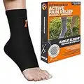 Incrediwear Ankle Sleeve – Ankle Brace for Joint Pain Relief, Sprained Ankle Support, Arthritis, Inflammation Relief, and Circulation, Ankle Support for Women and Men (Black, Large)