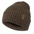 Hombres Invierno Termicos Gorro Beanie de Punto Slouchy Gorras con Forro Polar para Mujer Hombre Clima Frio, Marrón, Talla única