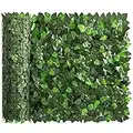 DOEWORKS Artificial Ivy Privacy Fence Screen, 39" x 118" Artificial Hedges Fence and Faux Ivy Vine Leaf Decoration for Outdoor Garden, Yard, Balcony