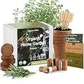 Organic Herb Garden Kit Indoor - Certified USDA & Made in USA | Herb Plants for Women and Men, Indoor Herb Garden Starter Kit, Herb Growing Kit Indoor, Plant Growing Kit, Herb Starter Kit, Plant Kit