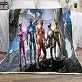 WOMNSDN Couvertures et Plaids Anime Power Rangers Couverture Super Doux Draps De Lit en Flanelle Couette Canapé Voyage Couvertures De Voiture Confortable Literie Multifonction 150X200 CM