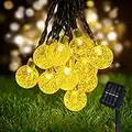 Guirlande solaire exterieure,Nasharia 6M 30LEDs 8 Modes Boules Cristal Guirlande Lumineuse Solaire, Décoration de Soirée, Anniversaire, Mariage, Jardin, Magasin, Maison Intérieur ou Extérieure