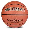 MKOBAT Basketball 29.5" Official Size 7 Basketball High Density PU Leather Game Basket Ball for Adults Youth Boys and Girls Indoor Outdoor Games Training/Match Basketball (Deflated)