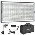 Neewer Pannello Luce LED Bicolore Dimmerabile Professionale per Fotografia in Studio, Youtube, Video, Kit d’Illuminazione, Involucro in Metallo Resistente, 960 Bulbi LED, 3200-5600K, CRI 95+