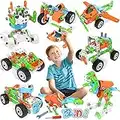 MOONTOY STEM Toys Building Blocks for 3-10 Year Old Boys Girl- 240 PCS Construction Toys Gift,12-in-1 Educational Dinosaur Building Toys Activities Game Present for Kids Ages 4 5 6 7 8 9 10 Year Old