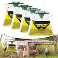 4 Pack Fly Traps Outdoor Hanging, Ranch Fly Trap Bags Outdoor Disposable Fly Trap Killer, Fly Catcher with Bait for Yard Garden