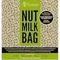 Sac à lait de noix en chanvre Love Tree Products - Meilleur filtre pour le lait d'amandes biologique de qualité supérieure avec un eBook de recettes gratuit - Grand sac en mailles de chanvre résistant, réutilisable et de qualité alimentaire - Pour des jus et des laits de noix onctueux à chaque fois, offert avec une garantie de remboursement à 100%. Taille 12 x 12 pouces.