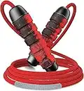 Corda per Saltare, Regolabile Jump Rope Senza Grovigli con Cuscinetti Sfera Veloce, Durevole Corda per Salto con Manici in Schiuma a Memoria Morbida per Fitness/Boxe