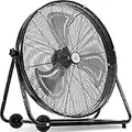 KESSER® KE-75 Ventilatore da pavimento Ø 75 cm | Ventilatore a tamburo | Ventilatore a tamburo | Ventilatore industriale | Ventilatore a piantana | Raffreddamento per interni | 220 Watt