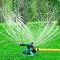 GOLDFLOWER Garden Sprinkler, Adjustable 360 Degree Rotation Lawn Sprinkler, Large Area Coverage, Multipurpose Yard Sprinklers for Plant Irrigation and Kids Playing