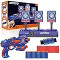 Target for Nerf Gun, Electronic Digital Target with Toy Pistol, 40 Foam Darts, Auto Reset & Scoring & Sound, Kids Rifle Shooting Game, Gift for 6-15 Years Boy