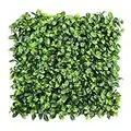 ULAND Artificial Boxwood Panels Topiary Hedge Plant UV Protected Privacy Ivy Screen Faux Greenery Wall Décor Outdoor Indoor Use Backyard Garden Decoration 20" x 20",A041 6 Pieces