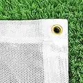 Archery Back Stop Netting *Premium Grade* (Green/White) (Choice of 6 Different Sizes) [Net World Sports] (White, 6ft x 6ft)