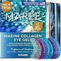 Maree Eye Gel Pads - Reduce Wrinkles, Puffy Eyes, Dark Circles, Eye Bags - Natural Marine Collagen Eye Gels with Hyaluronic HA - Anti Aging Eye Mask Patches & Face Moisturizer