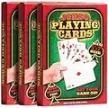 Bedwina Giant 5 x 7 Inch Playing Cards - (Pack of 3 Decks) Full Big Decks of Jumbo Poker Index Playing Card Set Each Deck is Perfect for Casino Theme Game Night and Magic Party Supplies