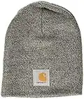 Carhartt Men's Carhartt Knit Hat, HEATHER GREY/COAL HEATHER, One Size UK