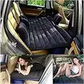 Car Air Bed Comfortable Travel Inflatable Back Seat Cushion Air Mattress For Kids (Black)