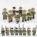 ATING Armee Militär Figuren Set, Militär Spielset Soldaten, Armee Charaktere Kleine Partikel Baustein Spielzeug Figuren Kinder Montiert Militär Geschenk für Sohn Junge