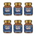 6X Beanies Nutty Hazelnut Flavoured Instant Coffee Jars: 50g per jar