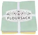 Now Designs Flour Sack Dishtowels, Zest, Set of 3