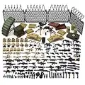 Feleph Weapons Pack Military Toy Set Building Blocks Model for Soldier Figures, Army Equipment Gear Kit Pieces and Parts Accessories Compatible with Major Brand