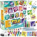 JOYIN 24 Magnetic Mini Tiles Art Kit, Creativity DIY Paint, Arts and Crafts for Kids, DIY Supplies for Party Favors, Family Activity, Birthday Present, Toys Gifts for Boys and Girls Ages 4-12