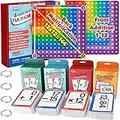 Torlam Math Flash Cards + Pop Board Fidget, Multiplication Flash Cards Times Table Chart, Division, Addition, Subtraction Math Manipulatives Game for Ages 4-8, 1st, 2nd, 3rd, 4th, 5th, 6th Grade