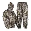 LOOGU Traje de camuflaje ligero de hojas 3D para adultos, ideal para Airsoft, caza, fotografía de vida silvestre, observación de aves, Halloween, tiro