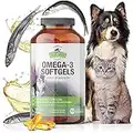 Omega 3 Fish Oil for Dogs - Better Than Salmon Oil for Dogs - Dog Fish Oil Supplement - Reduce Shedding & Itching - Supports Joints, Brain, Heart Health- Dog Skin and Coat Supplement - Fish Oil Liquid