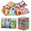 Dr.Rapeti Set di 6 Libri di Stoffa per Bambini, Libri di Stoffa Baby, Libro di stoffa morbida, Educativi Sensoriale in Tessuto Libro, Libro Tattile per Bambini