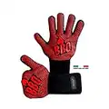 alenyk Gants de Barbecue, Gants de Four Anti-Chaleur Jusqu'à 800°C Universel Gants de Cuisine Résistant à la Chaleur et Antidérapants Gants pour BBQ Grill Four Cuisine et Cheminée [1 Paire]