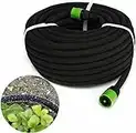 15M Porous Soaker Hose – Garden Drip Soaking Hose – Comes with Connectors – Easy to Use Plant Watering Device – Permeable Irrigation Hosepipe – Automatic Gardening Hedge Lawn Irrigator System