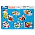Melissa & Doug Disney Mickey Mouse and Friends Vehicles Sound Puzzle, Mickey Mouse Toddler Toys, Wooden Sound Puzzles For Toddlers Ages 2+ (8 Pieces)