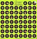 Splatterburst Targets - 10 pack 1 inch "Stick & Splatter" Self Adhesive Reactive Shooting Targets - Gun - Rifle - Pistol - AirSoft - BB Gun - Pellet Gun - Air Rifle