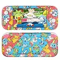 DLseego Switch Lite Skin Sticker,Mignon Animal Autocollant de Film de Peau D'enveloppe Complète Durable Ensemble Complet de Protection Anti-Rayures Accessoires pour Switch Lite - Pokémon