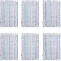 MMOBIEL 6 Pcs 400 Point Solderless PCB Breadboard Prototype Circuit Kits Compatible with DIY Arduino, Raspberry Pi 2 3 4 Projects Proto Shield Distribution Connecting Blocks